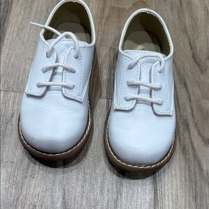 Elegant White Kids Dress Shoes